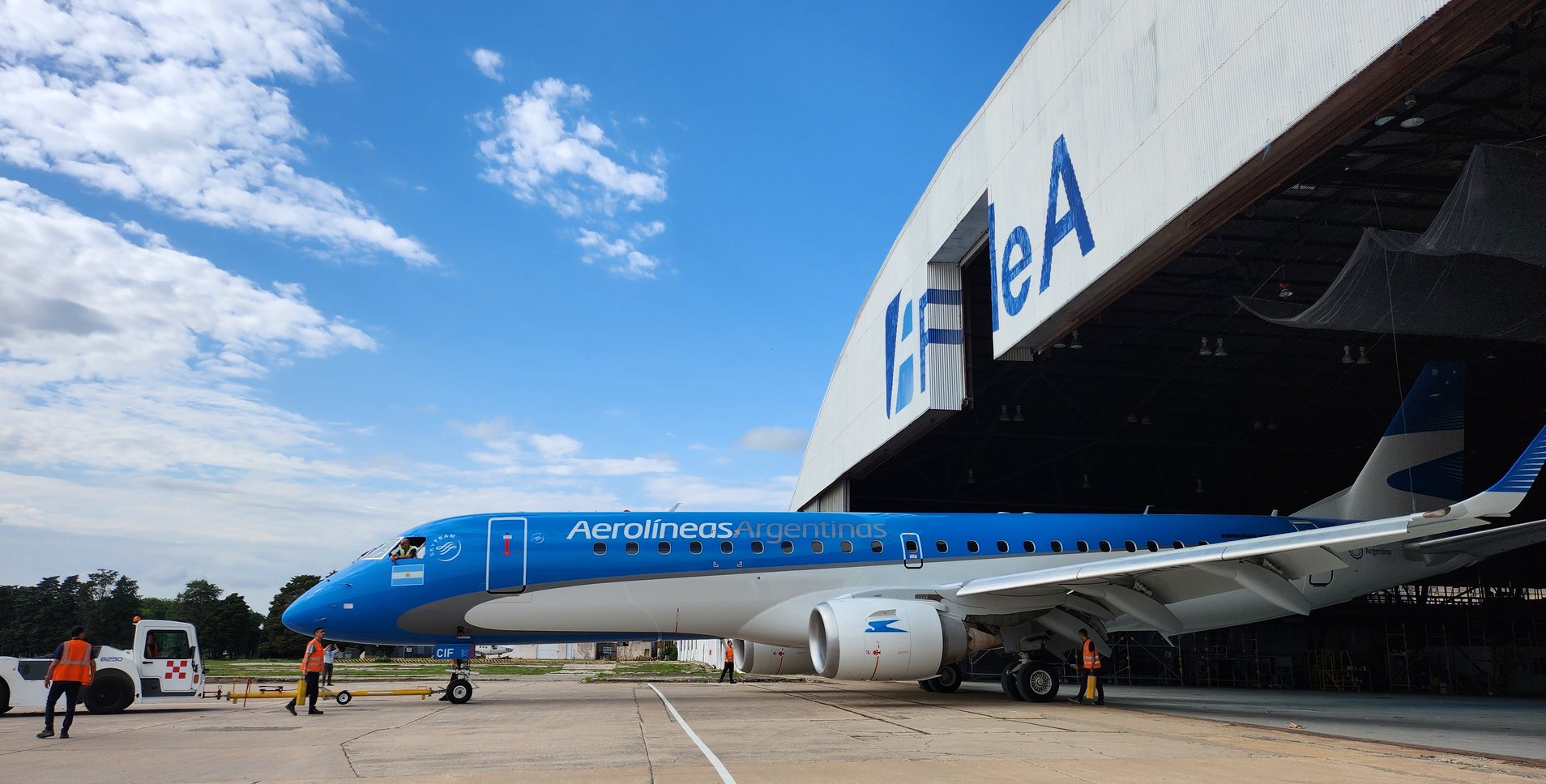Pintura para E-190 de Aerolíneas Argentinas