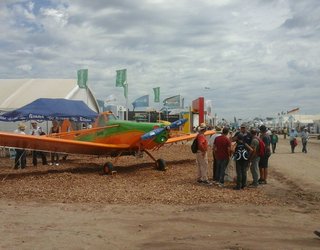 FAdeA presente en ExpoAgro con el avión fumigador Puelche
