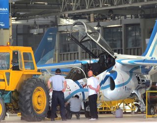 Avión IA-63 Pampa III en vuelo